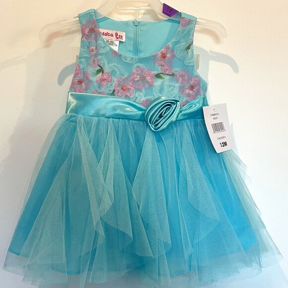 Baby Girl's Light Blue Dress (2-piece set) - size 12M (NWT) - Picture 1 of 4